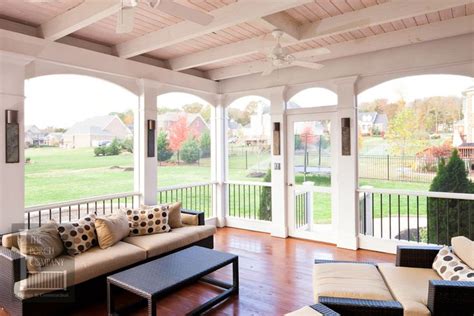 Brentwood Screen Porch White Open Airy Design The Porch Company
