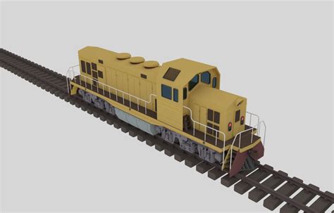 3d Model Diesel Locomotive Turbosquid 1361399