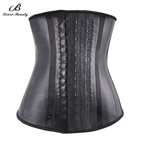 Lover Beauty Waist Trainer Black Comb Clip Rubber Latex Waist Trainers