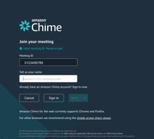 Amazon chime is a communication service that lets you meet, chat, and place business calls inside and outside your organization, all using a single application. Use the Amazon Chime web application for meetings with ...