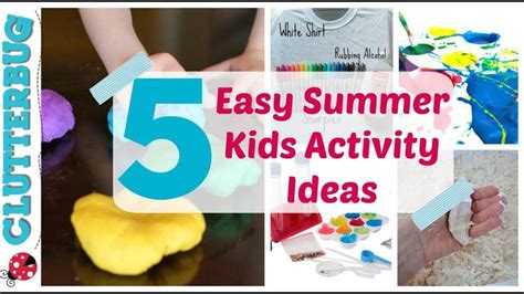 5 Easy Summer Activity Ideas For Kids Dollar Tree Summer Fun Summer