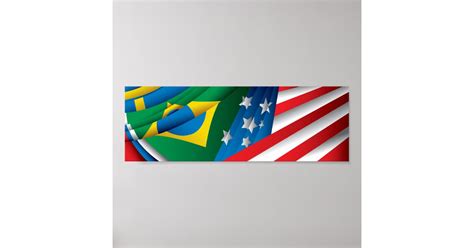 World Flags Poster Usa Brazil And More Poster Zazzle