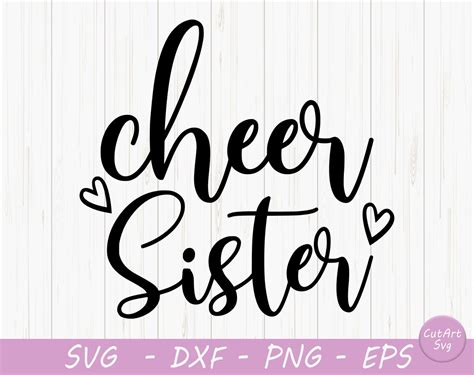 Cheer Sister svg Cheer SVG Cheerleader svg dxf y png | Etsy