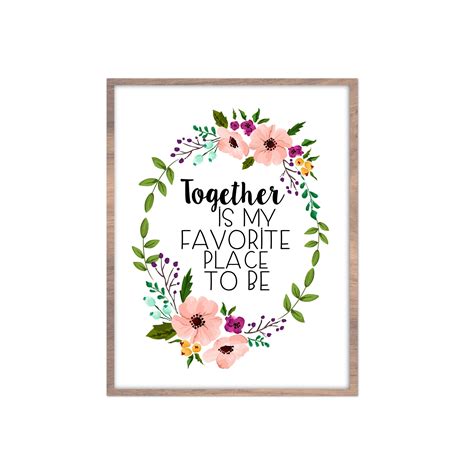Together Is My Favorite Place To Be Digital Printable Grateful