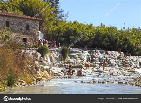 Natural Spa With Hot Springs At Saturnia Thermal Baths
