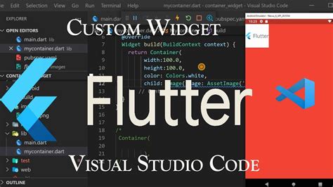 Create Custom Widget In Flutter Visual Studio Code Flutter Tutorial Part YouTube