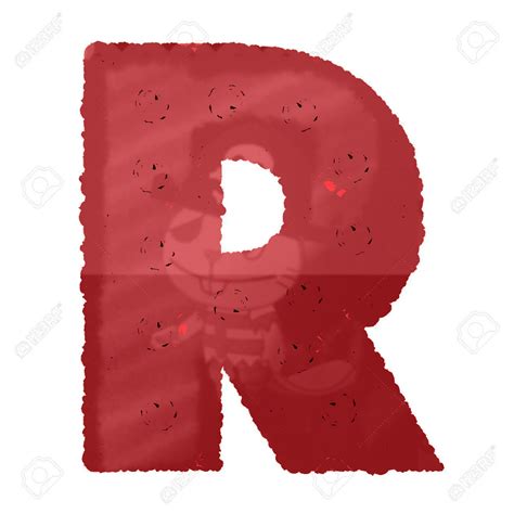 Rose Alphabet Set Alphabet Capïtal Letter R Made From Red Rose The