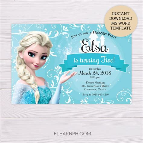 Hands down, this is the best day of my life. Frozen Elsa Invitation Template | Frozen invitations, Free frozen invitations, Frozen birthday ...