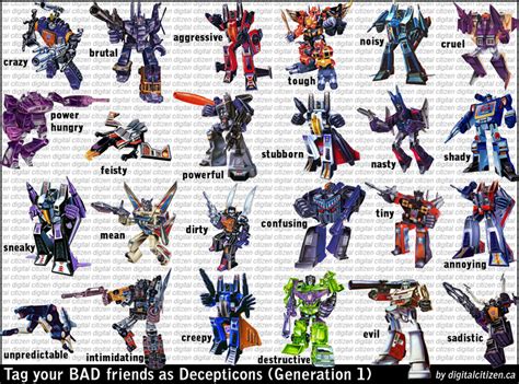 Transformers G1 And Movie Facebook Friends Tagging Meme Posters