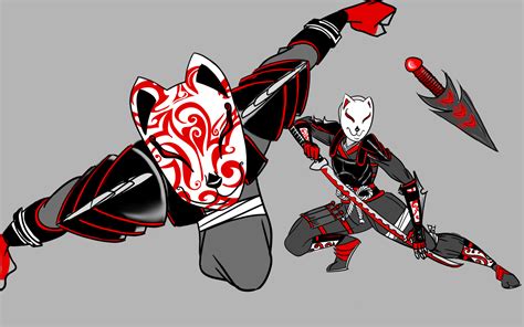 Genji Kitsune Kabuki Ninja Skin By Roulettesplay On Deviantart