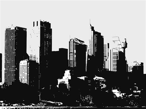 Big City Buildings Vector Art And Graphics