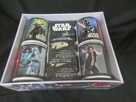 Nib New Star Wars Hot Cocoa T Set With 4 Ceramic Mugs Free Us