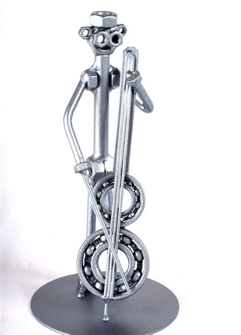 cellist metaldiorama metal art sculpture