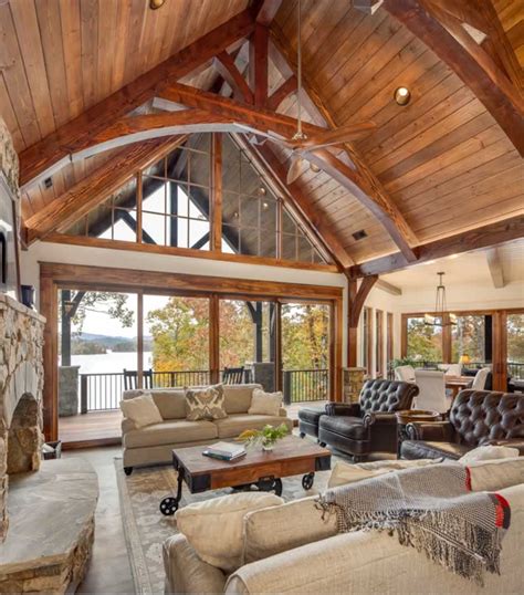 Interior Truss Gallery Exposed Wood Beams Heavy Timber Components