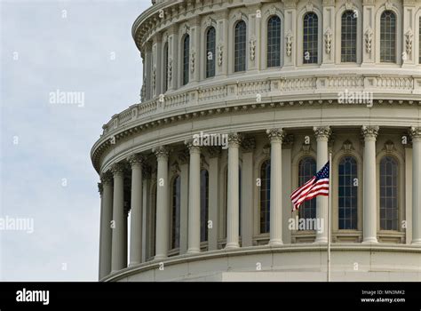 Close Up Look At The Architectural Details Of The United States Capitol