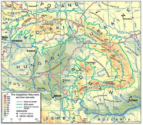 Figure 1 The Carpathians Carpathians Environment Outlook Unep 2007