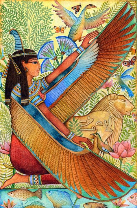 Egypt Ancient Egyptian Goddess Egyptian Mythology Ancient Egyptian Paintings Art Antique