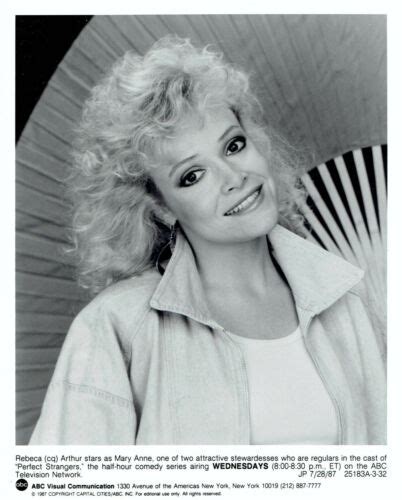 1987 Vintage Photo Actress Rebeca Arthur Pose On Set Tv Show Perfect