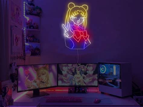 Exclusive Sailor Moon Neon Sign For Your Room Having Your Own Unique