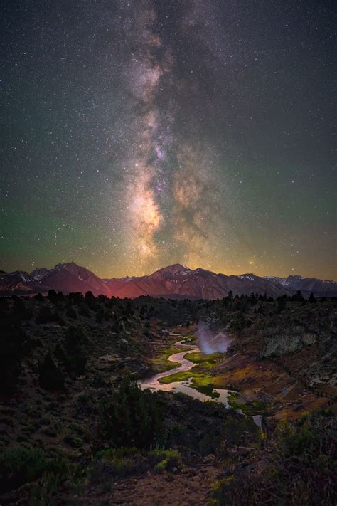 Milky Way Over Hot Creek In Mammoth Lakes California Smithsonian