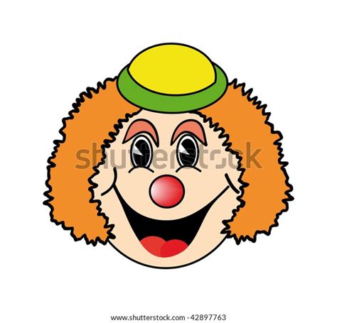 Vector Illustration Clown Isolated On White Stock Vector Royalty Free