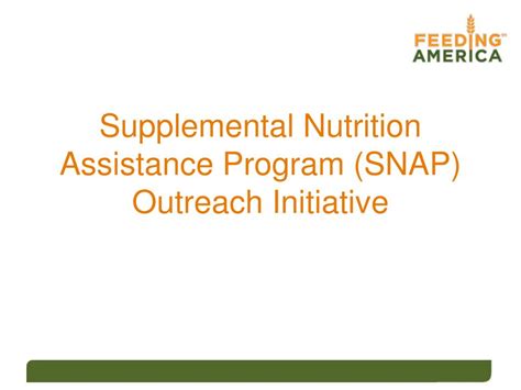 Ppt Supplemental Nutrition Assistance Program Snap Outreach