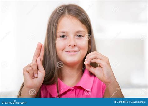 Smiling Deaf Woman Using Sign Language Royalty Free Stock Photo