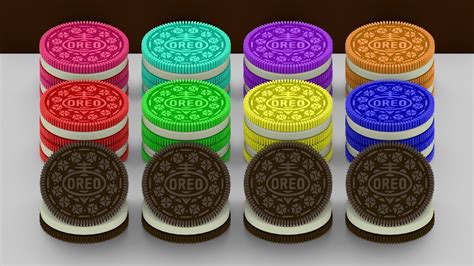 Oreo Factory Magic 💕💕 How To Make Colorful Oreos Fun Animation With