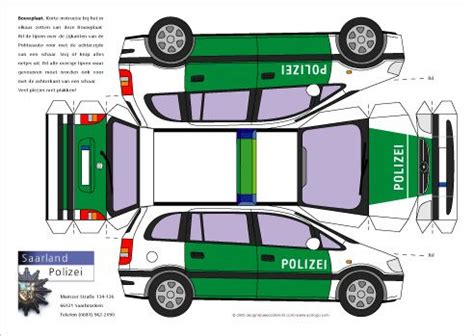 Die vorfreude auf weihnachten mit kleinen kindern ist besonders schön. Opel Polizei Bastelbogen Papiermodelle | Papiermodell ...