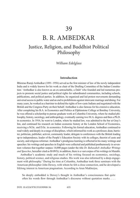 Pdf Br Ambedkar Justice Religion And Buddhist Political Philosophy