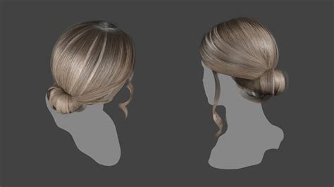 Artstation Realtime Hairstyle Game Assets In 2021 Hair Game