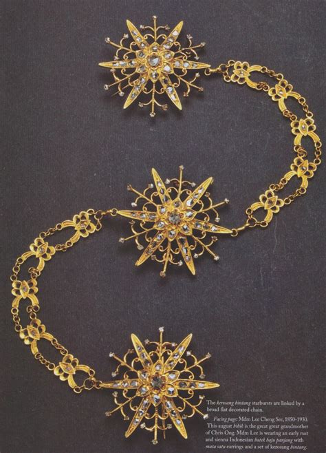 Above A Kerosang Thoe A Brooch Worn By Peranakan Women And Designed