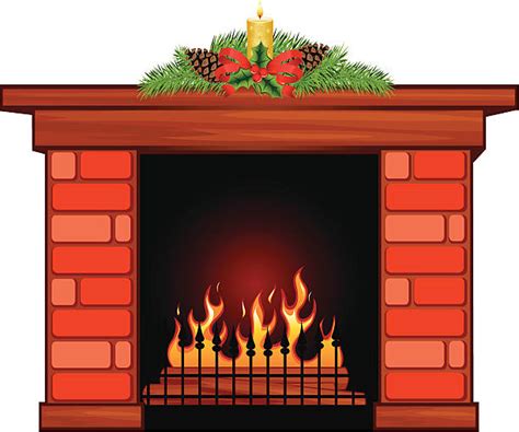 Best Fireplace Mantel Illustrations Royalty Free Vector Graphics