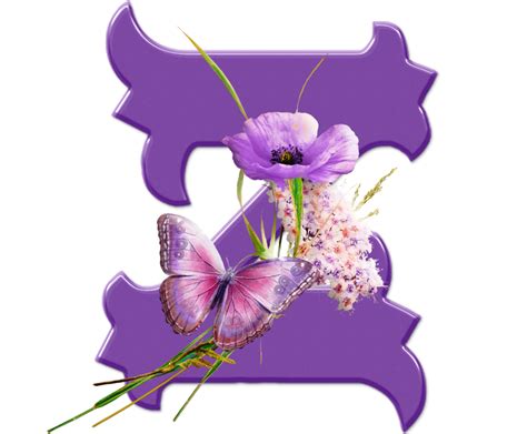 Sussurro De Amor Alfabeto Decorativo Png Borboleta E Papoula Lilás