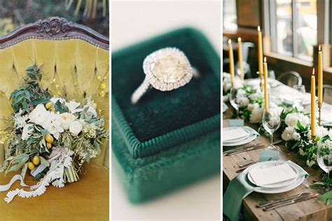 Emerald Green And Mustard Yellow Wedding Inspiration