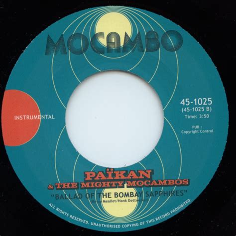 Ballad Of The Bombay Sapphires Paikan Mocambo Records
