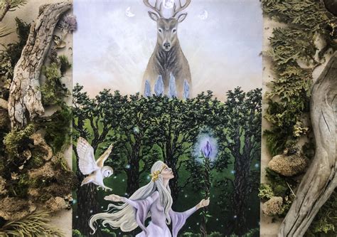 X Fine Art Print Celtic Goddess Art Enchanted Forest Art Magical Forest Art Magical Art