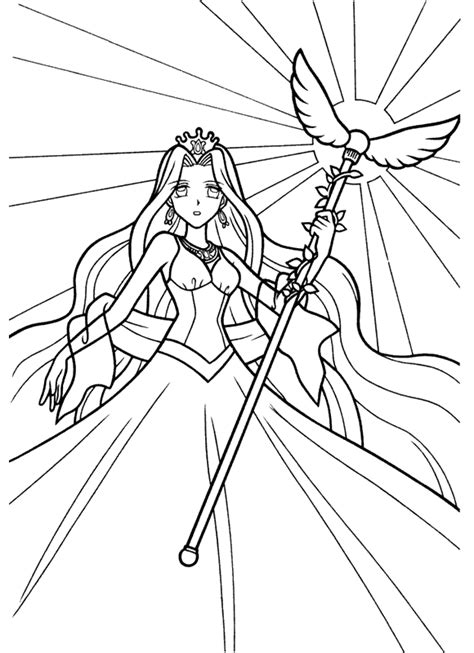 Anime Coloring Page Princess 328 Crafter Files
