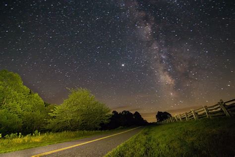 Milky Way Over The Blue Ridge Parkway 0720 Two Exposures S Flickr