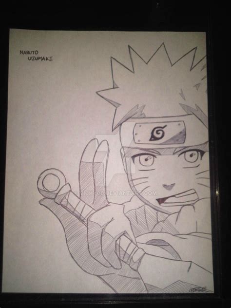Naruto With Pen By Vicky00 On Deviantart