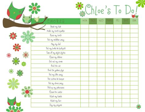 Printable Reward Charts For Kids Activity Shelter