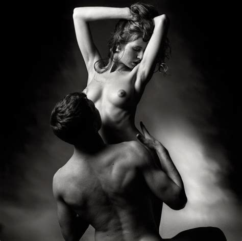Sensual Embrace Back And White Pictures Of Couples Woman Man Woman