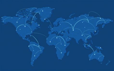 Worldwide connection blue background illustration vector - Download ...