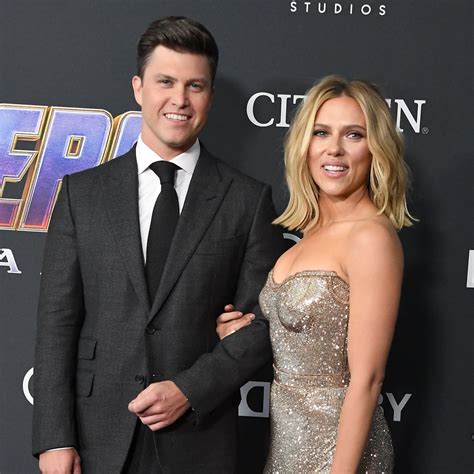 Scarlett Johansson And Colin Jost Engaged Popsugar Celebrity