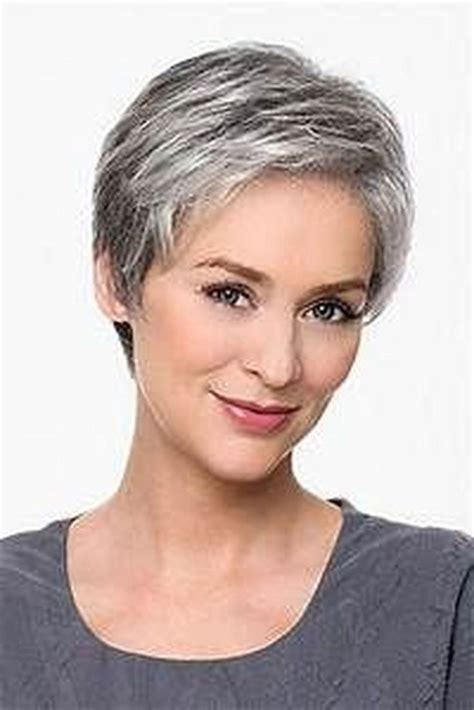 44 Pretty Grey Hairstyle Ideas For Women Addicfashion Short Haircut