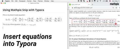 Mathpix Snip User Guide Use Snip With Typora