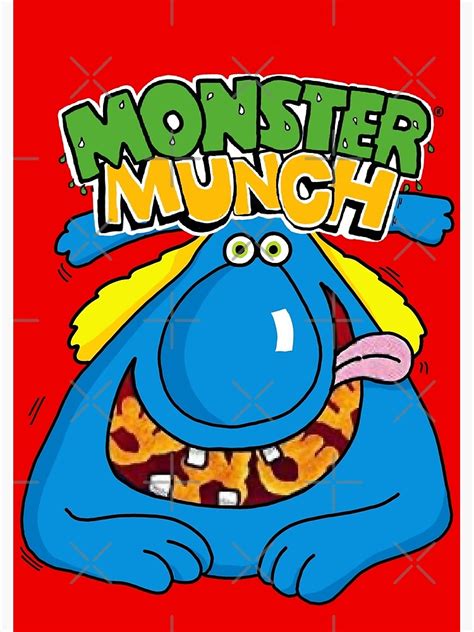 Monster Munch Flamin Hot Canvas Print By Itsdarkinthere Redbubble
