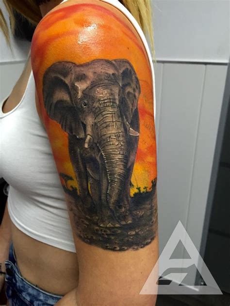 16 Elephant Sleeve Tattoo Designs