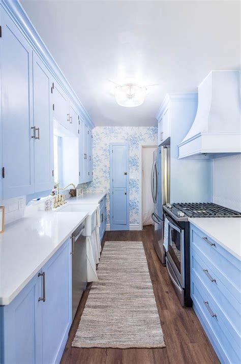 Blue And White Classic Kitchen Reveal Light Blue Kitchens Blue