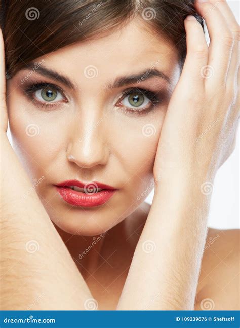 Beauty Woman Face Close Up Portrait Stock Photo Image Of Beauty